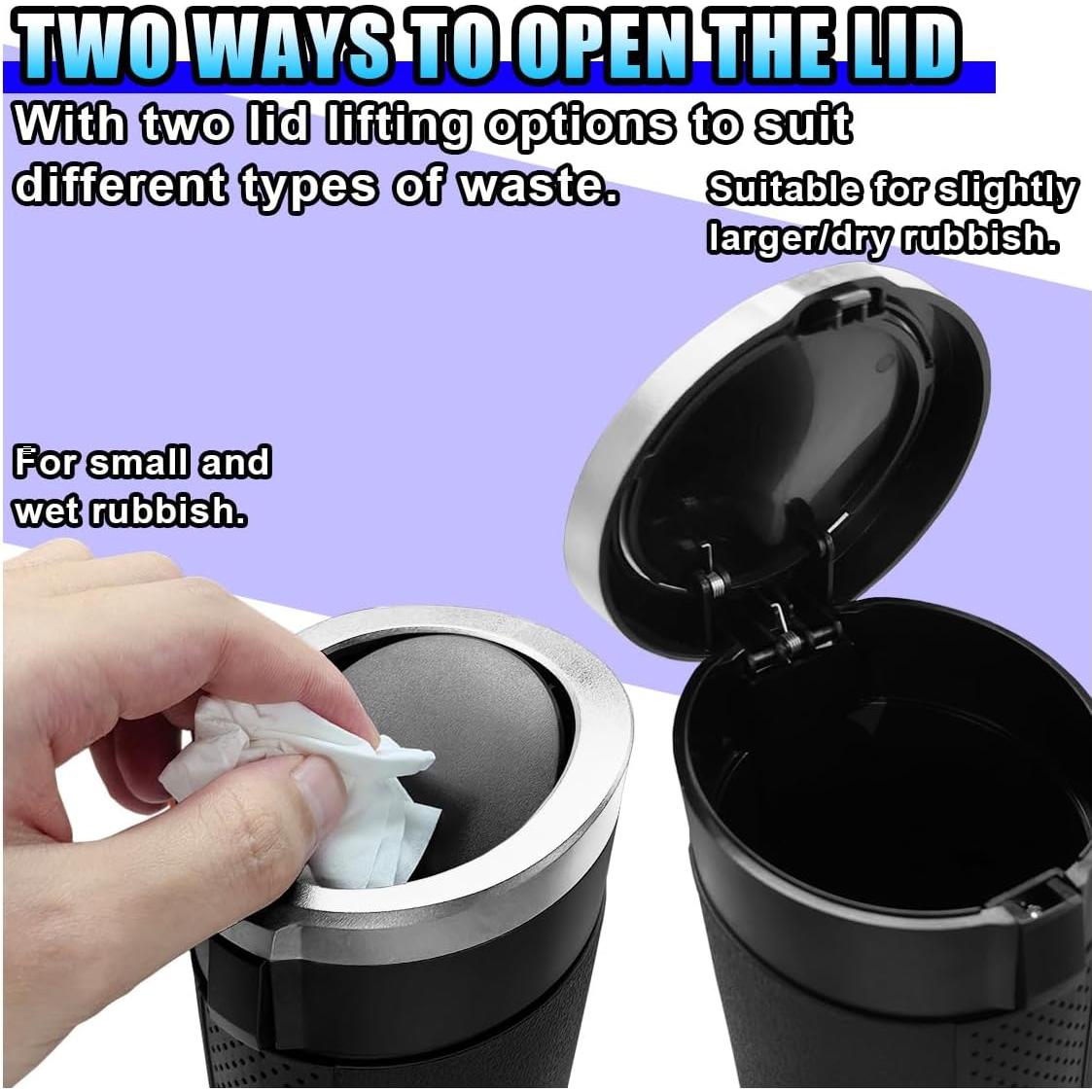 Bote de Basura para Auto GAOLAOSY a Prueba de Fugas 850ml