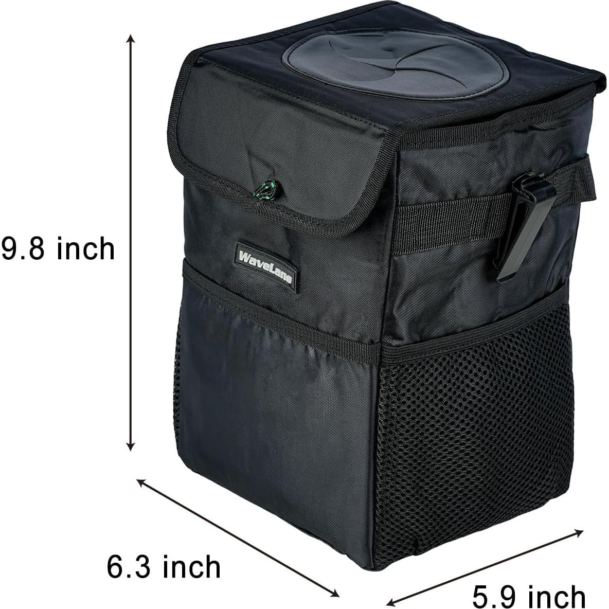 Basurero de Auto Suyue Y Plegable 7.57L Impermeable Negro