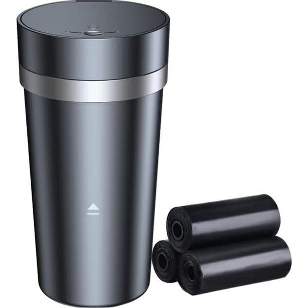 Basurero de coche impermeable DB04030ACS con tapa y cenicero