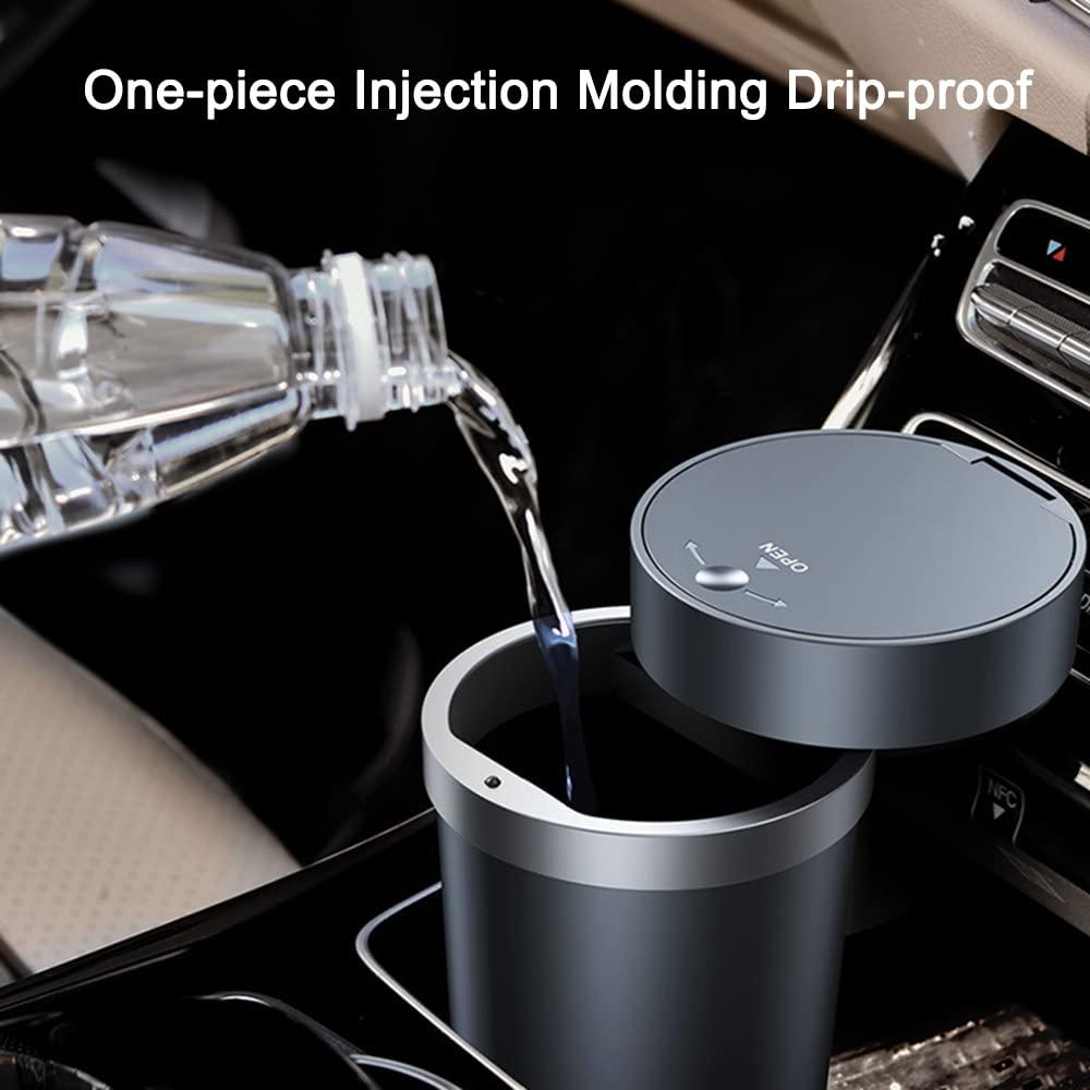 Basurero de coche impermeable DB04030ACS con tapa y cenicero