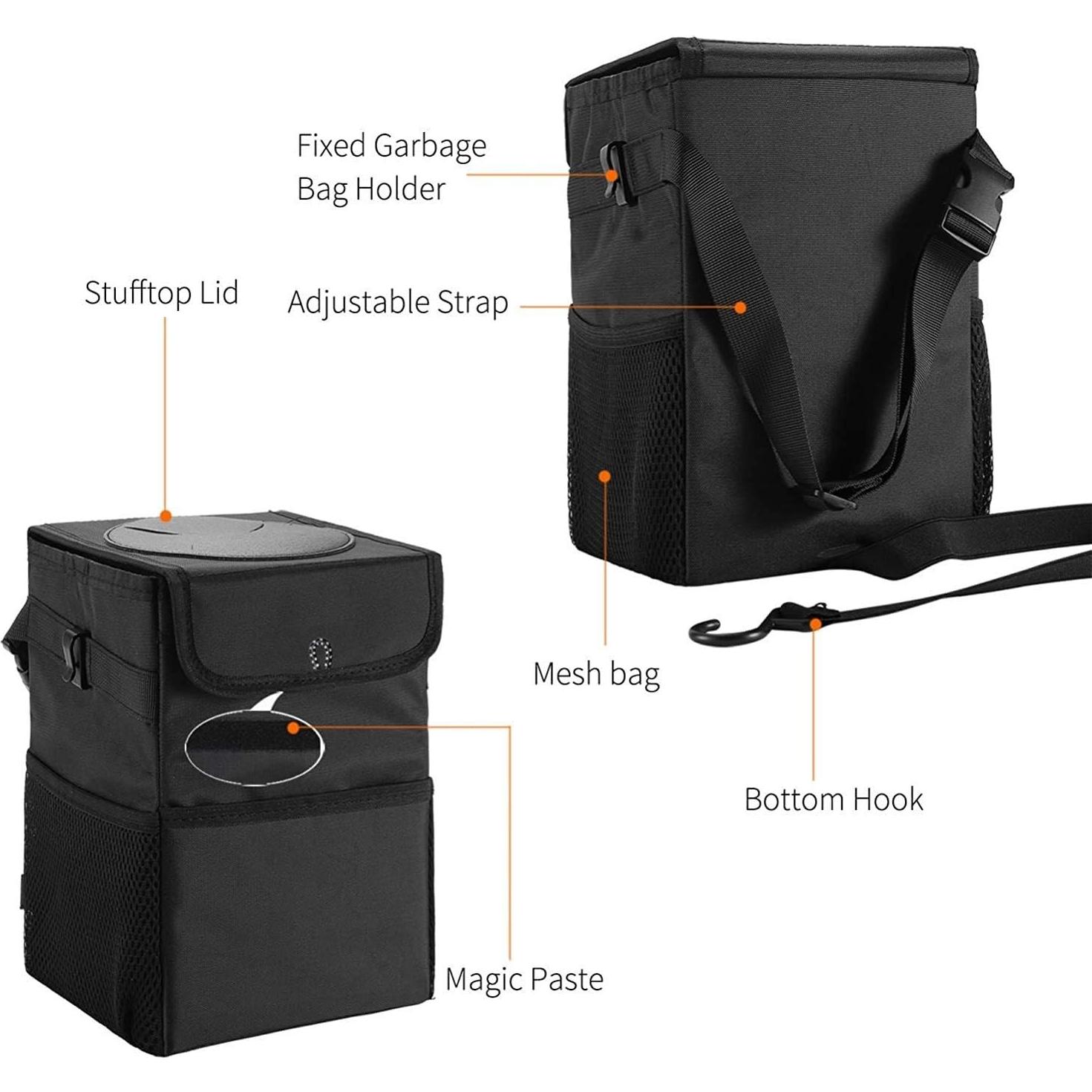 Basurero para coche Takelablaze impermeable colapsable 16x25 cm