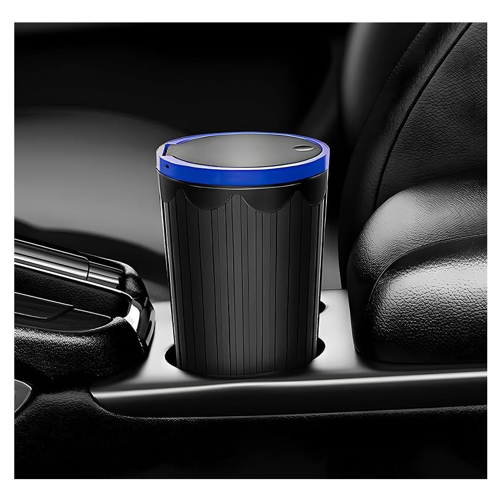 Basurero portátil para coche Gasedin con tapa azul 800ml