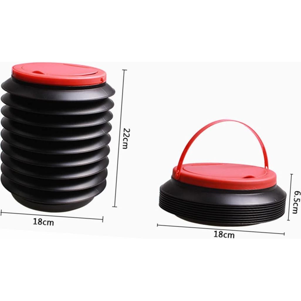 Basurero Plegable para Auto Ciieeo 4L Negro Impermeable