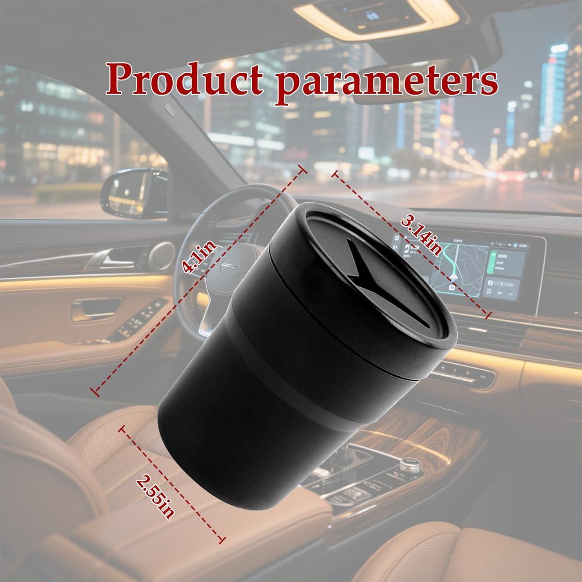 Basurero de Auto TNAIYH con Tapa, Compacto y Multifuncional