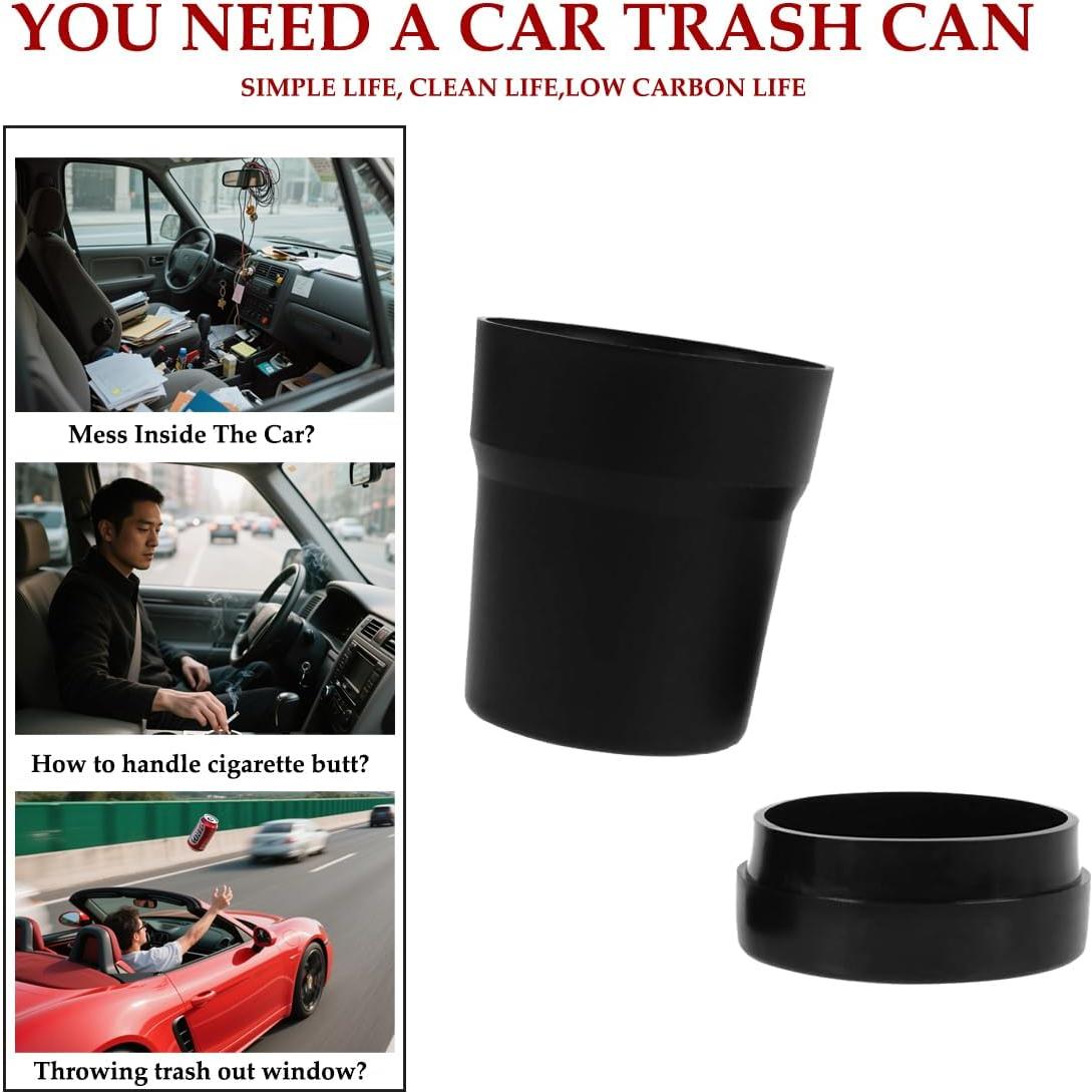 Basurero de Auto TNAIYH con Tapa, Compacto y Multifuncional