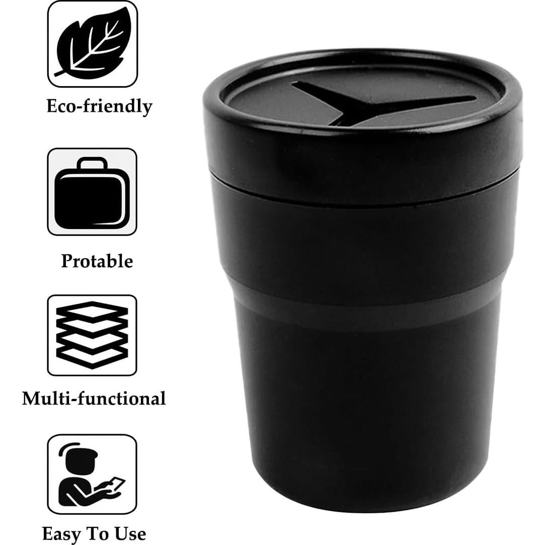 Basurero de Auto TNAIYH con Tapa, Compacto y Multifuncional