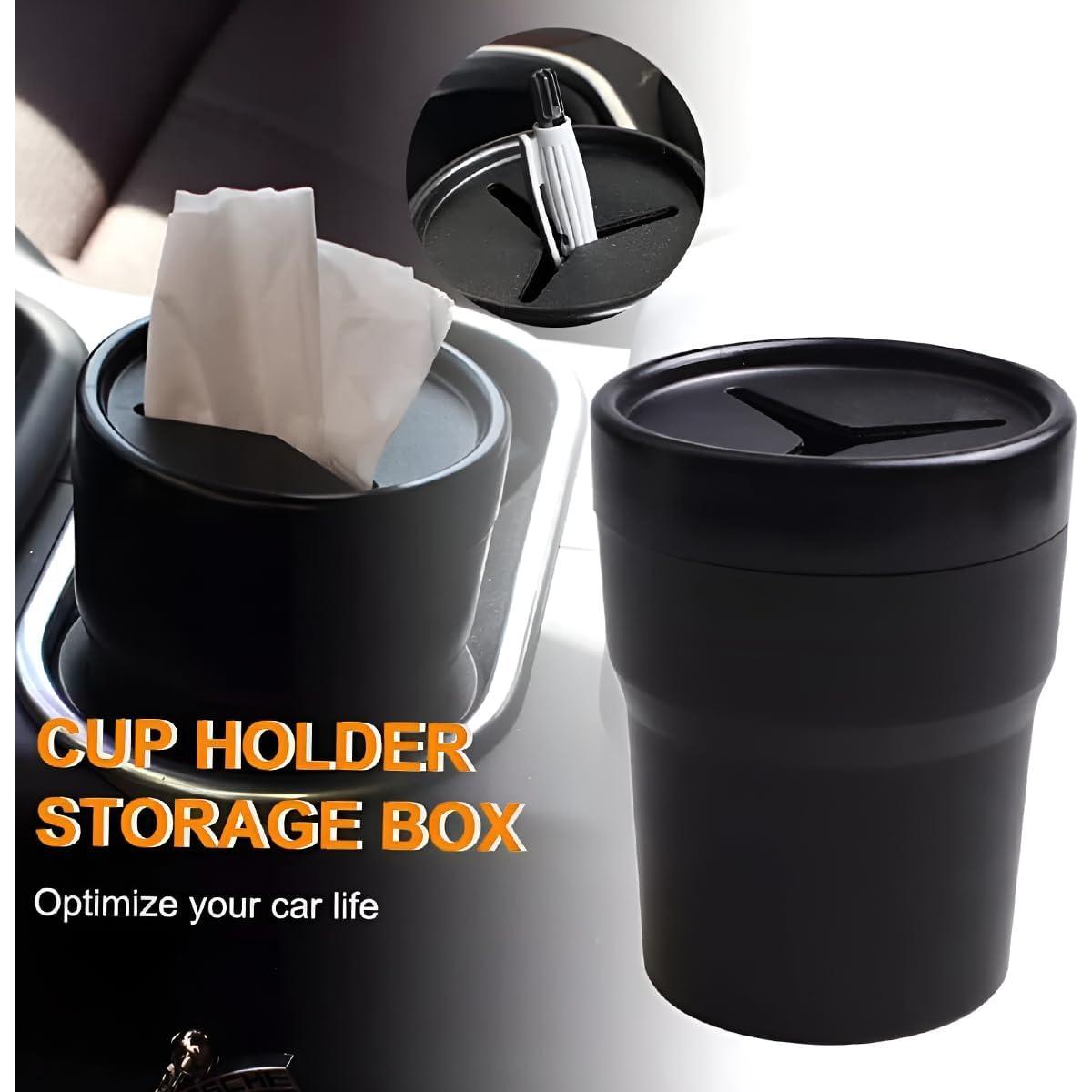 Basurero de Auto TNAIYH con Tapa, Compacto y Multifuncional