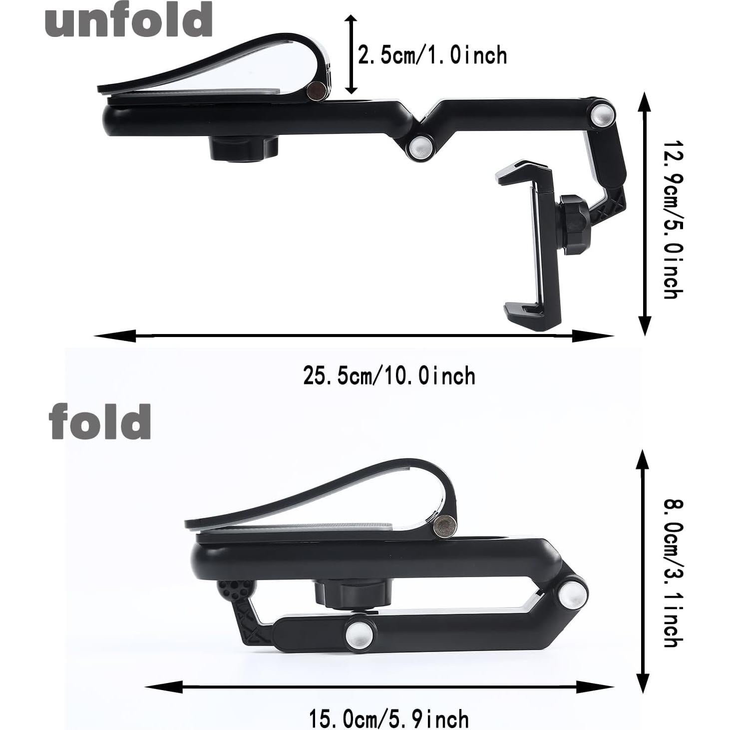 Soporte para Teléfono en Visera TUHTEP Ajustable 360° Gris