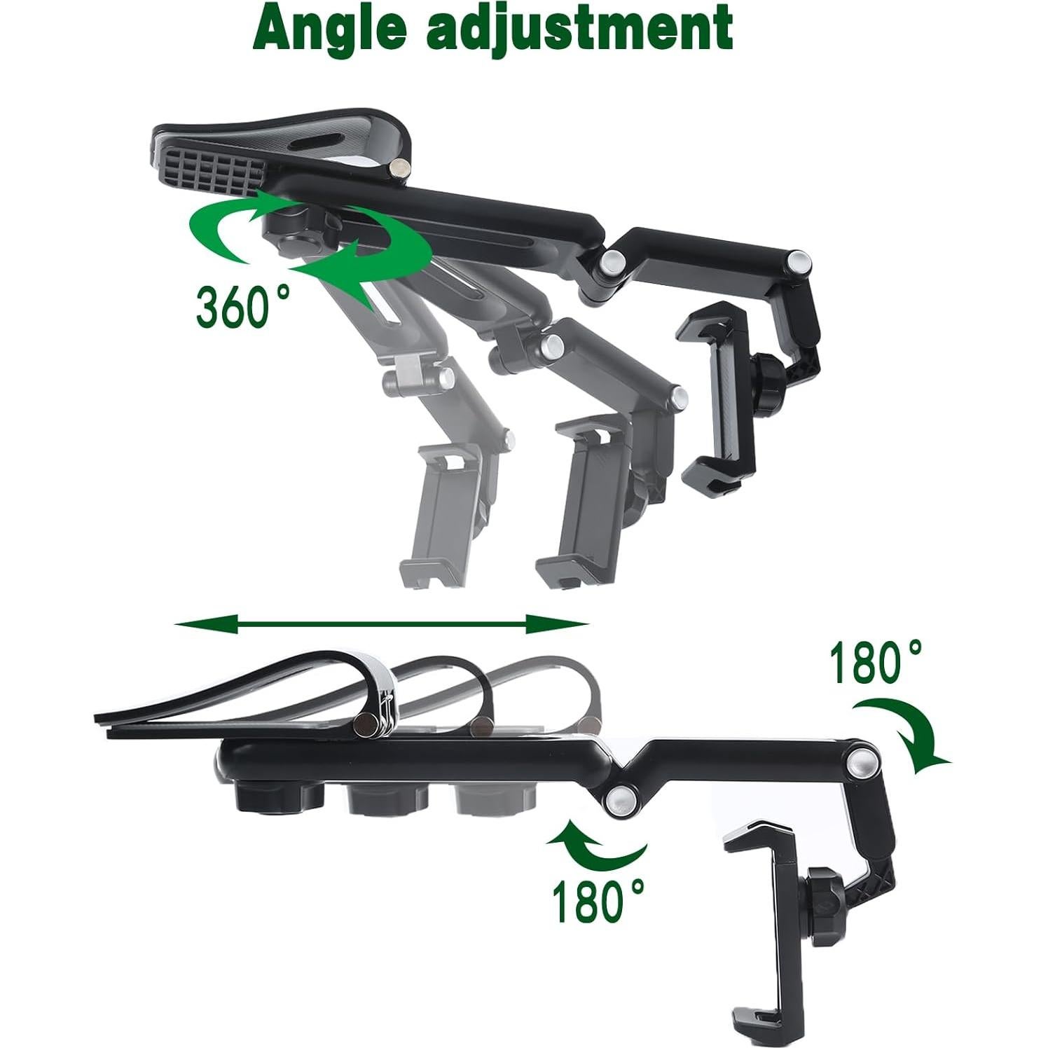 Soporte para Teléfono en Visera TUHTEP Ajustable 360° Gris