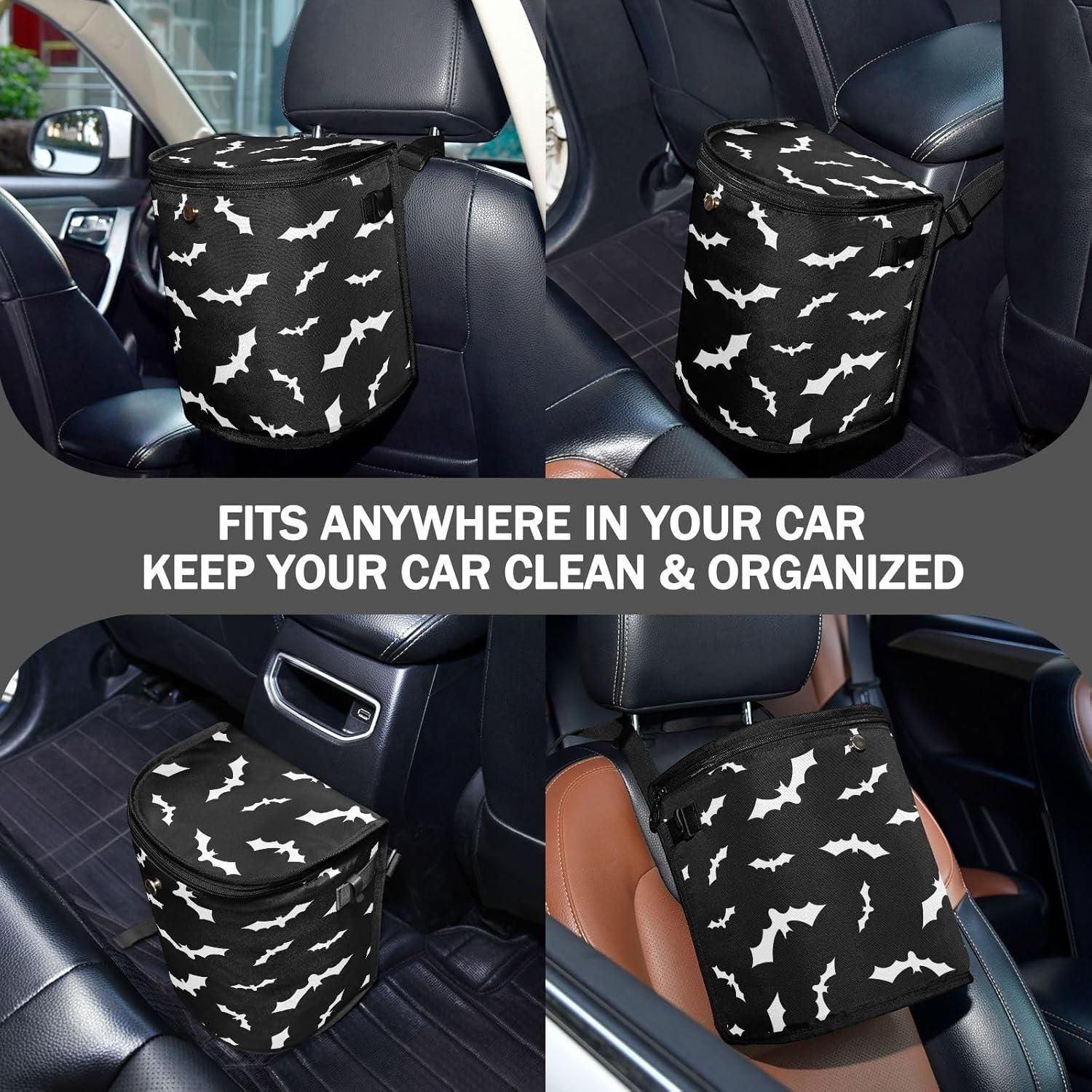 Basurero de Auto Oarencol Impermeable 11.4L con Tapa