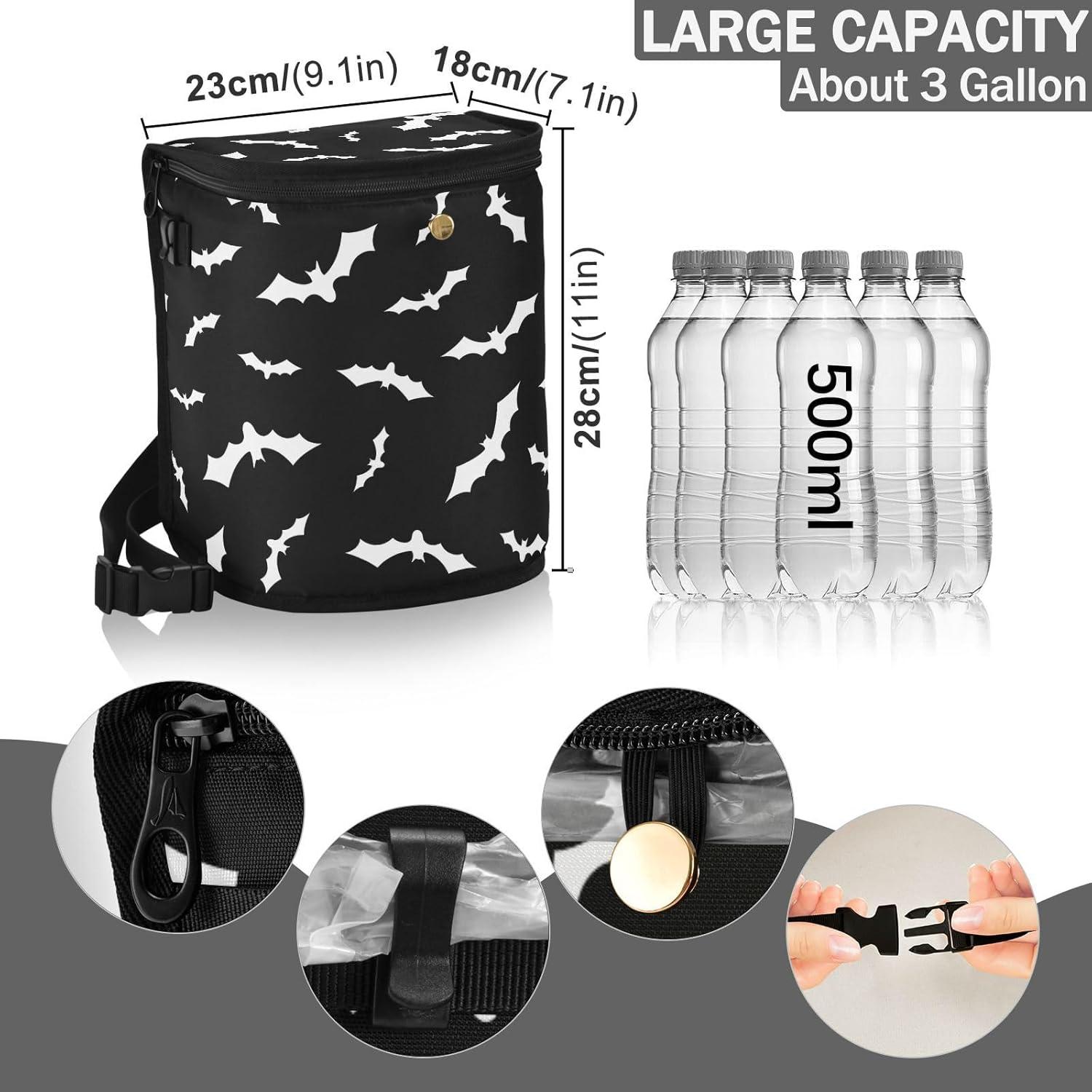 Basurero de Auto Oarencol Impermeable 11.4L con Tapa