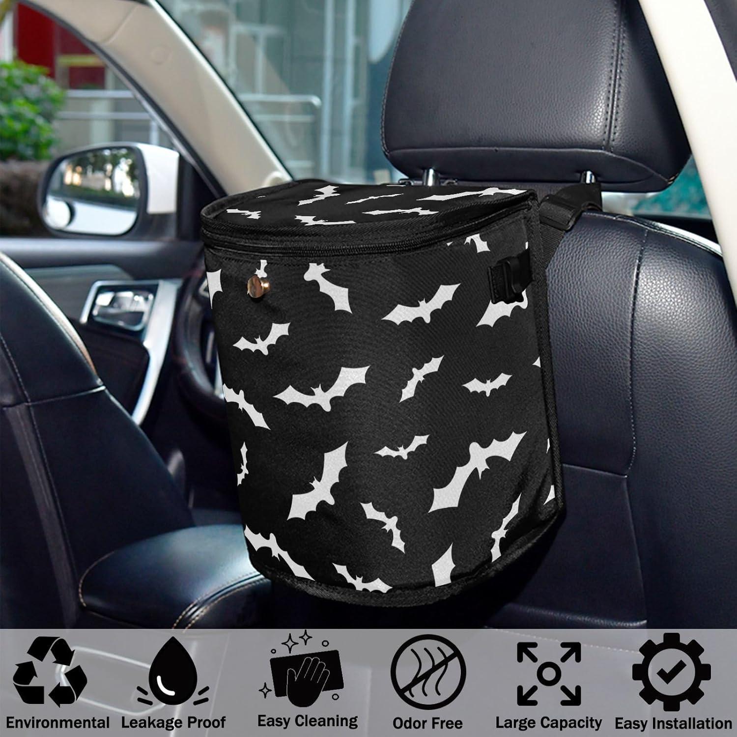 Basurero de Auto Oarencol Impermeable 11.4L con Tapa