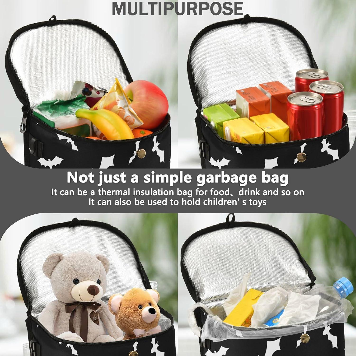 Basurero de Auto Oarencol Impermeable 11.4L con Tapa