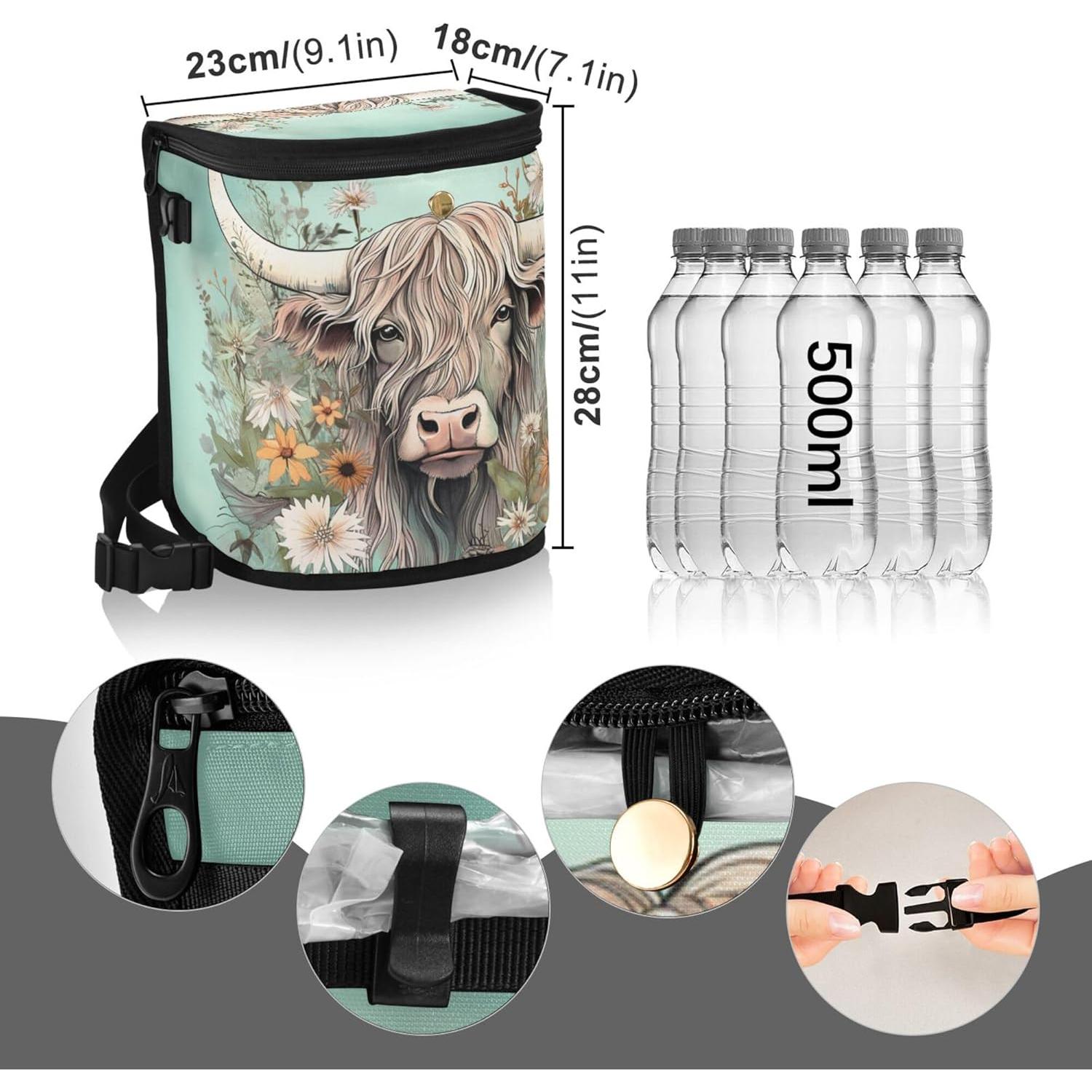 Basurero de Coche MNSRUU con Tapa y Forro a Prueba de Fugas