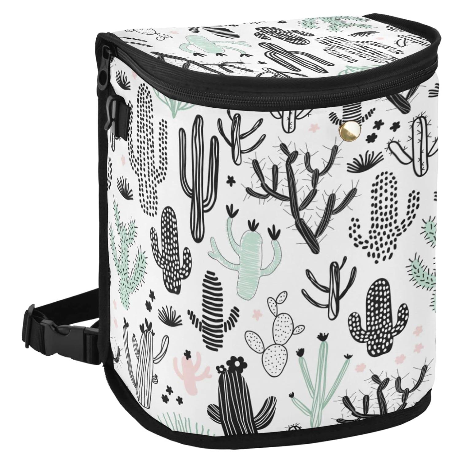 Cubo de Basura para Coche Oarencol 11.4L Impermeable Negro Verde