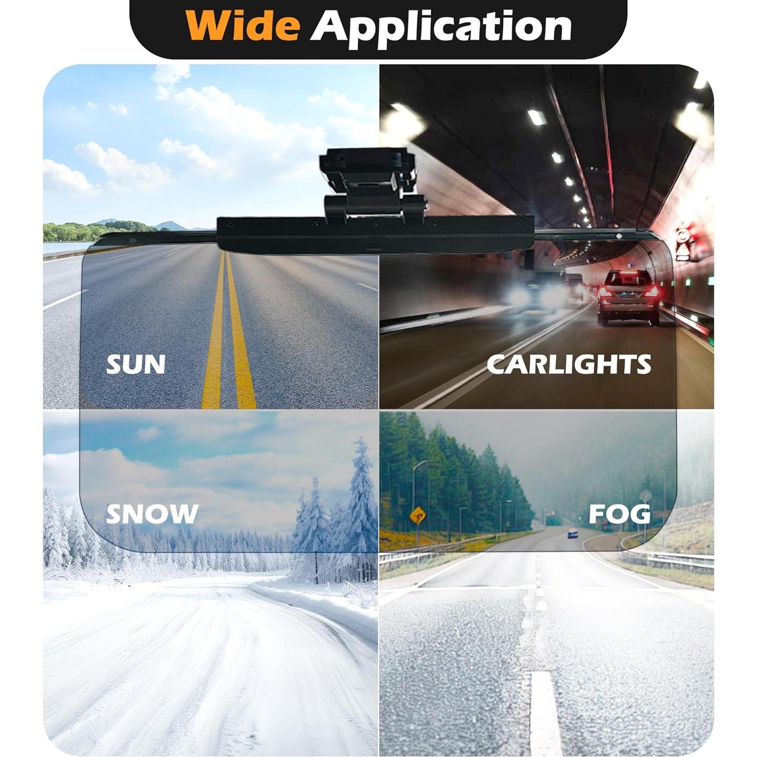 Extensor de Visera Solar KWANCHOO SVE01 Ajustable Antirreflejo