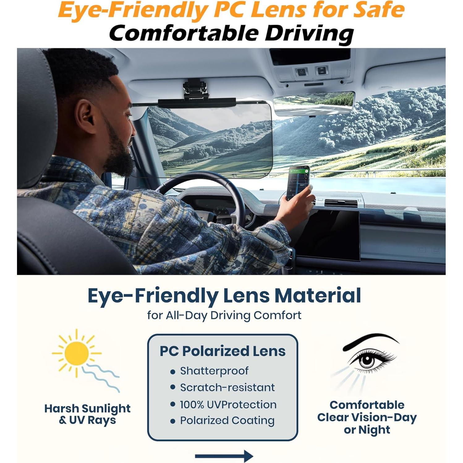 Extensor de Visera Solar KWANCHOO SVE01 Ajustable Antirreflejo