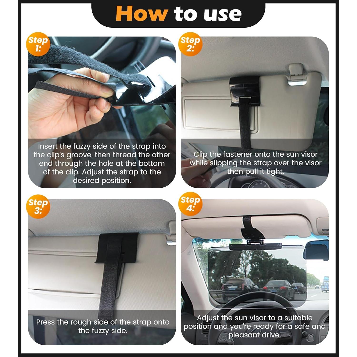 Extensor de Visera Solar KWANCHOO SVE01 Ajustable Antirreflejo