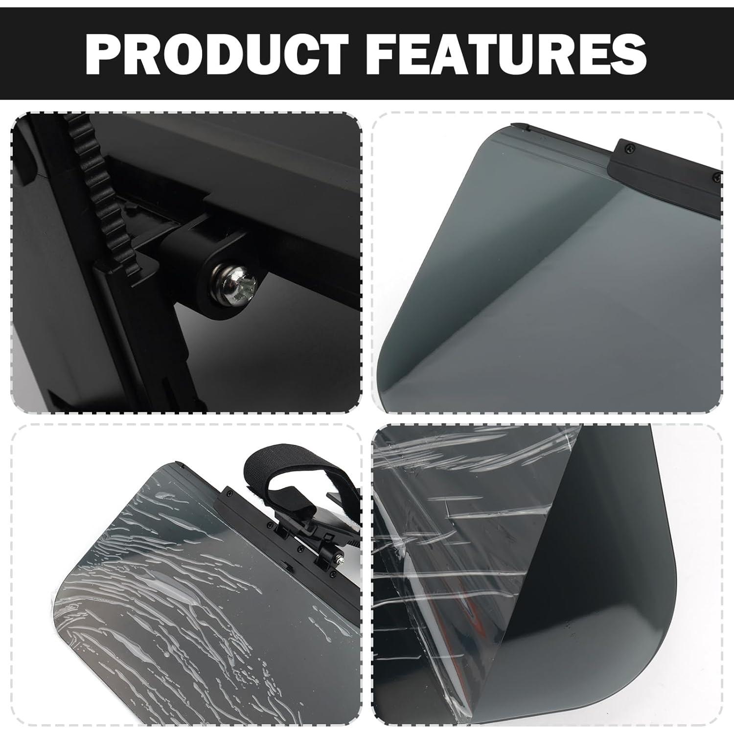 Extensor de Visera Solar Polarizada YGDMD Ajustable 34.54 cm