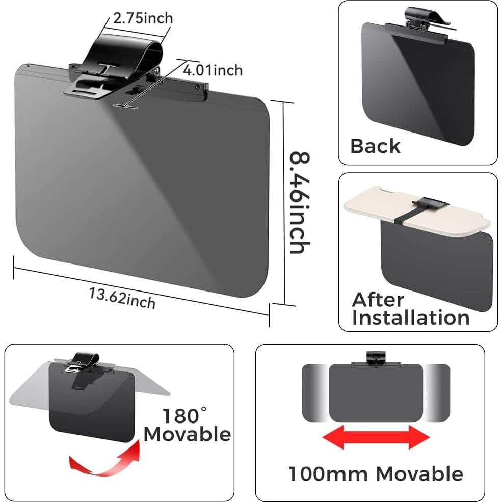 Extensor de Visera Solar Jawploy SD-2305 para SUV y MPV