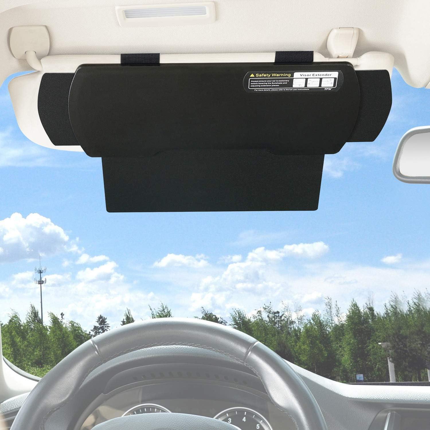 Extensor de Visera Solar TFY para Automóvil 2 Piezas Antirreflejo