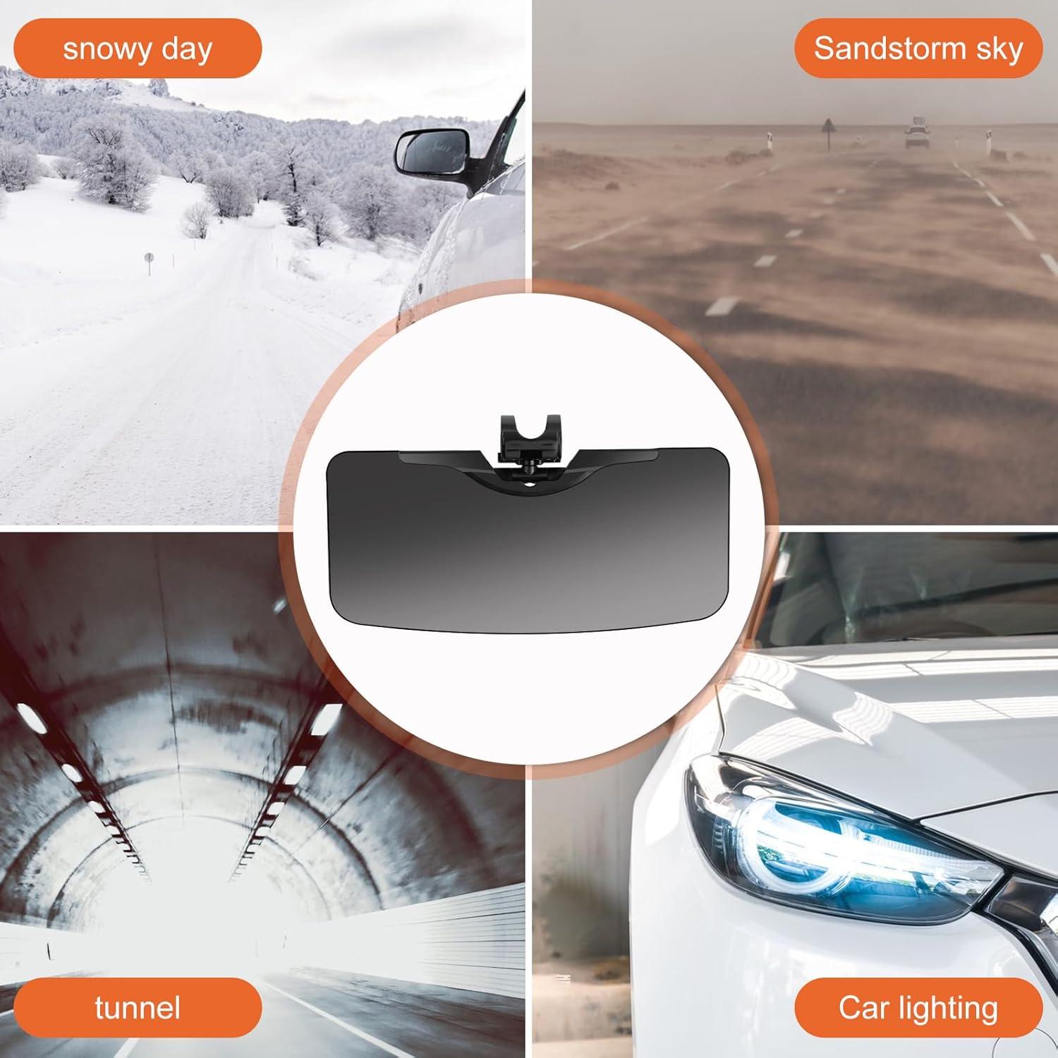 Extensor de Visera Solar GQLHYD HD Polarizado para Coche