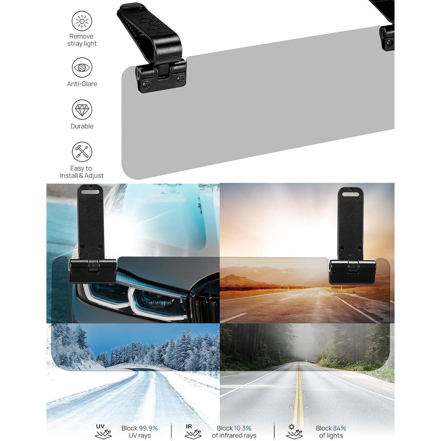 Extensor de Visera Solar JOYTUTUS Polarizado UV400 Ajustable