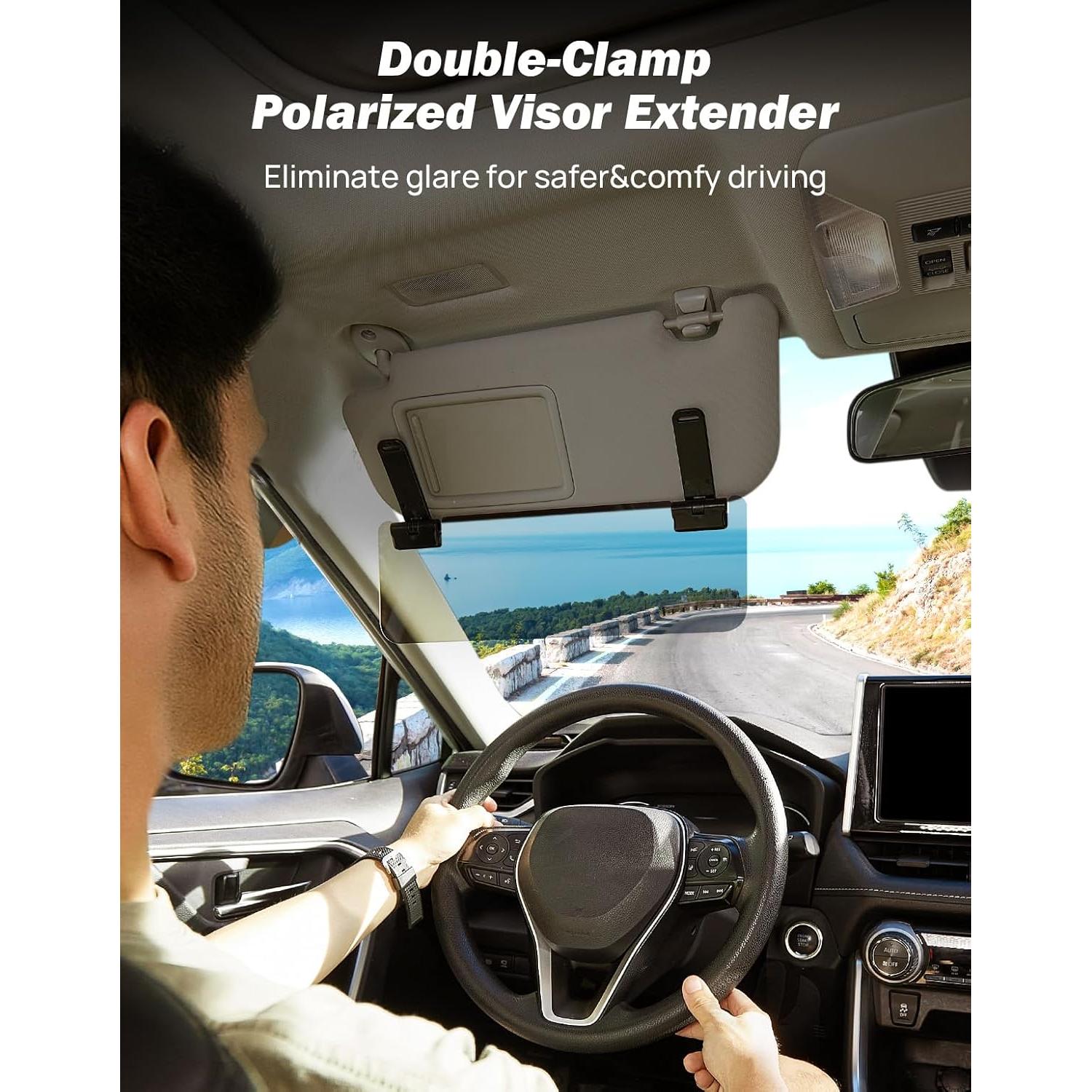 Extensor de Visera Solar JOYTUTUS Polarizado UV400 Ajustable