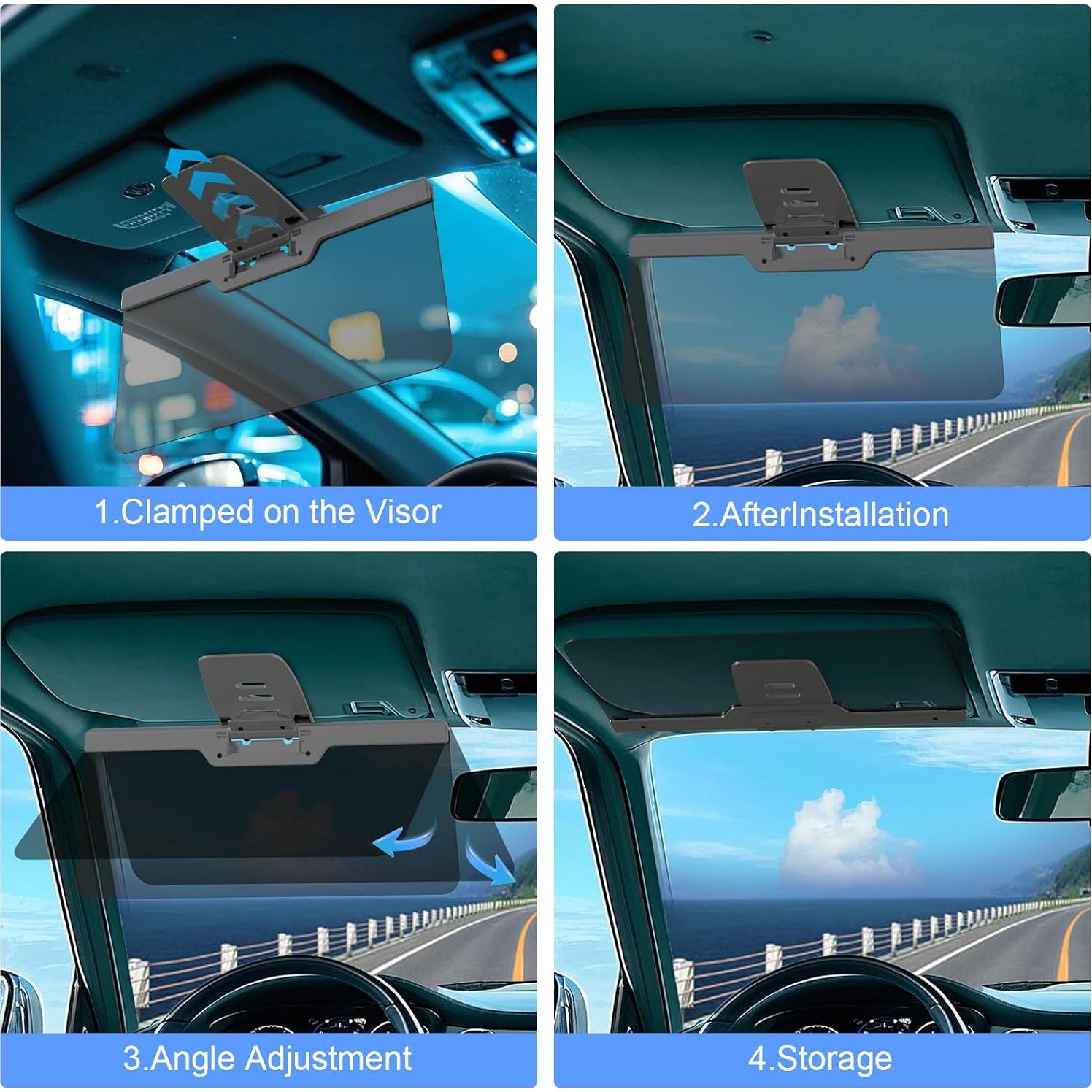 Extensor de Visera Solar LOMDC Z101 Anti-Deslumbrante Gris