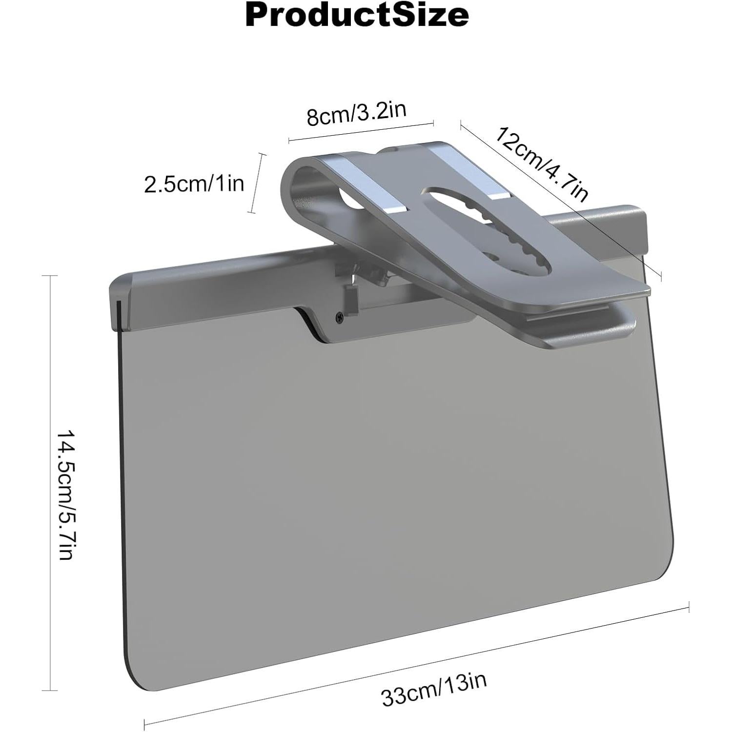 Extensor de Visera Solar LOMDC Z101 Anti-Deslumbrante Gris