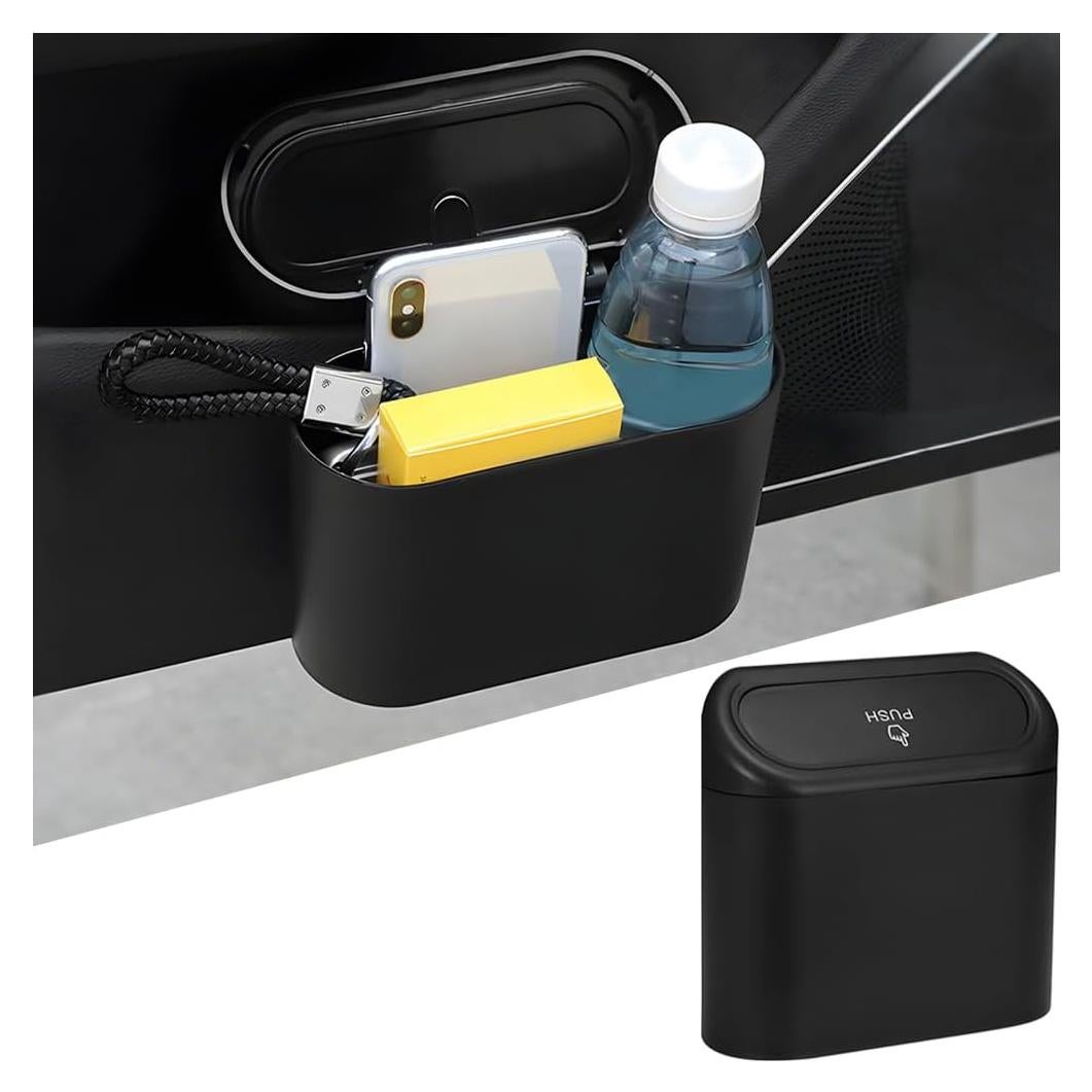 Basurero de Auto Norkmdi con Tapa, 0.7L, a Prueba de Olores