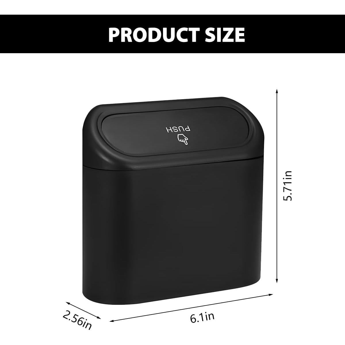 Basurero de Auto Norkmdi con Tapa, 0.7L, a Prueba de Olores