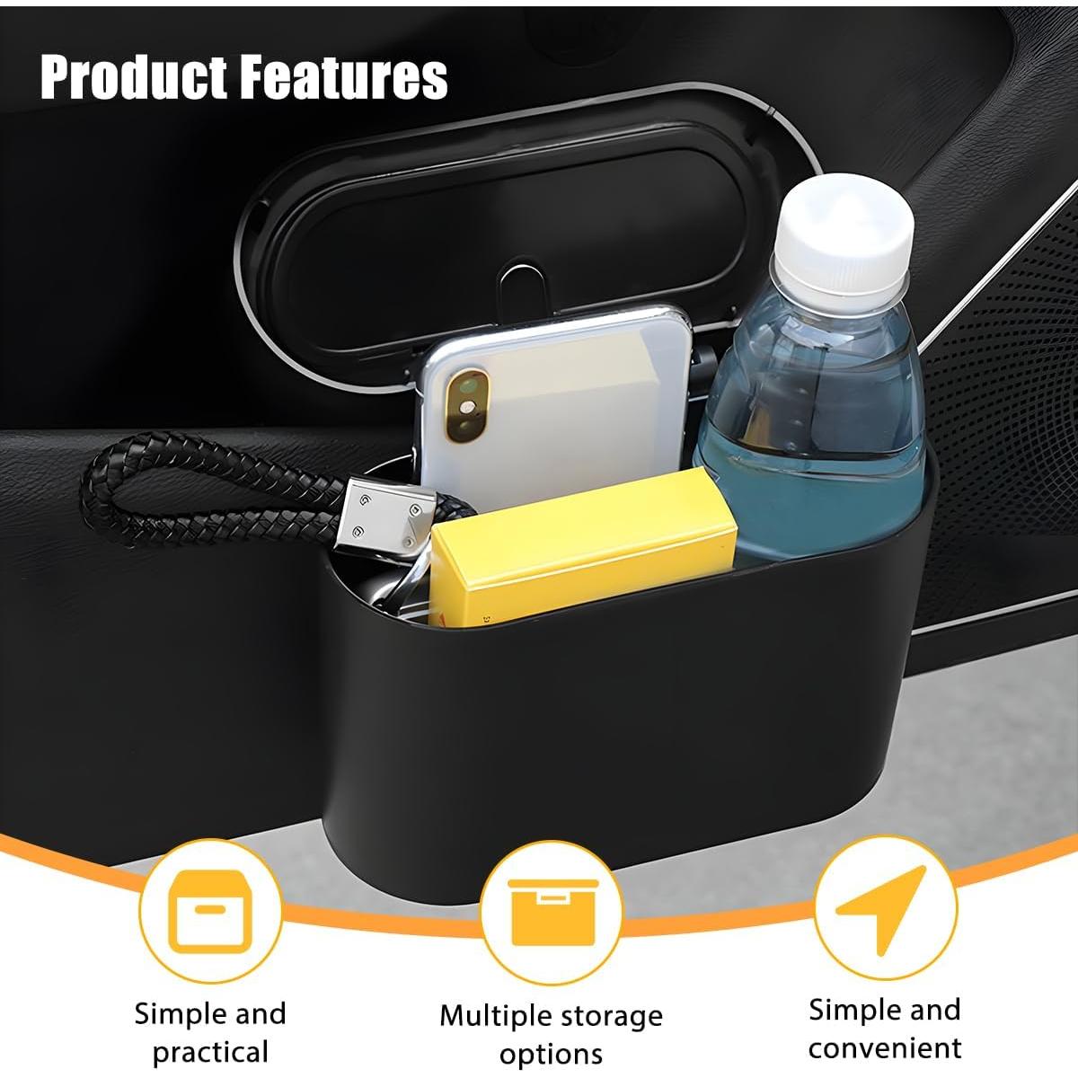 Basurero de Auto Norkmdi con Tapa, 0.7L, a Prueba de Olores