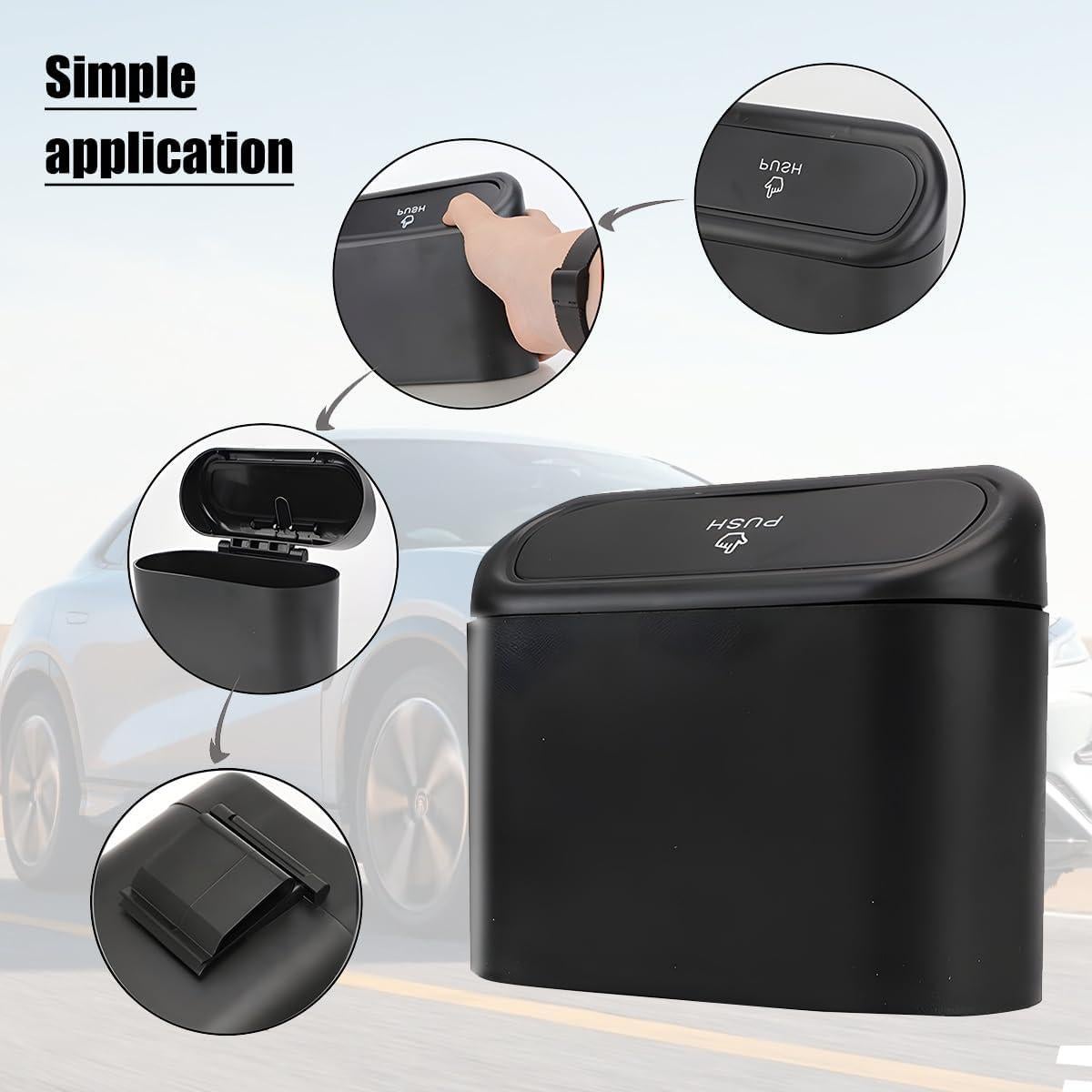 Basurero de Auto Norkmdi con Tapa, 0.7L, a Prueba de Olores