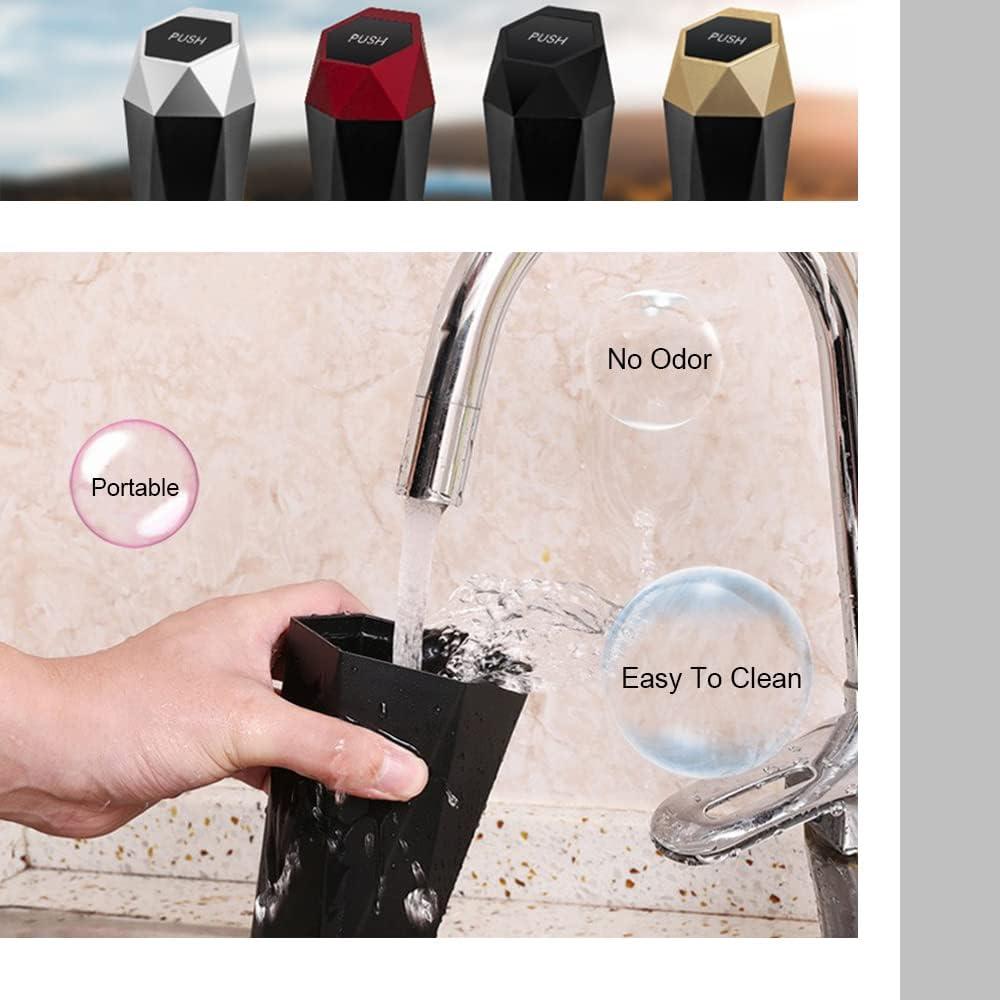 Basurero de Auto ASUBHA 550ml a Prueba de Fugas Negro