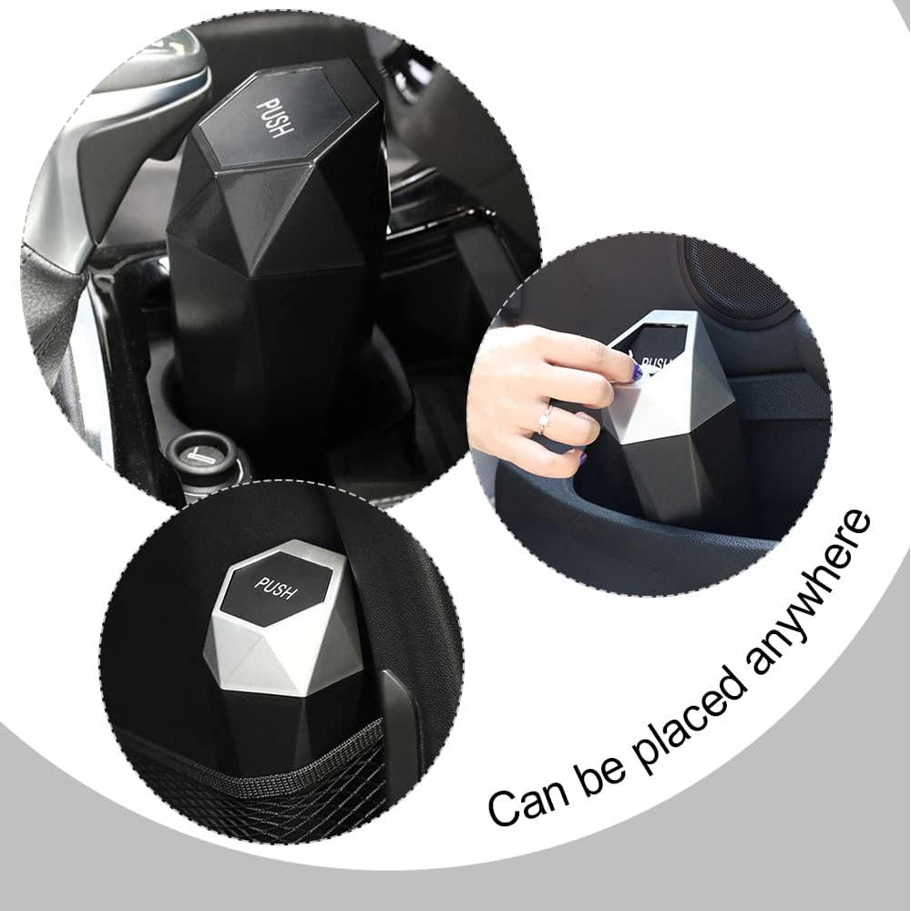 Basurero de Auto ASUBHA 550ml a Prueba de Fugas Negro