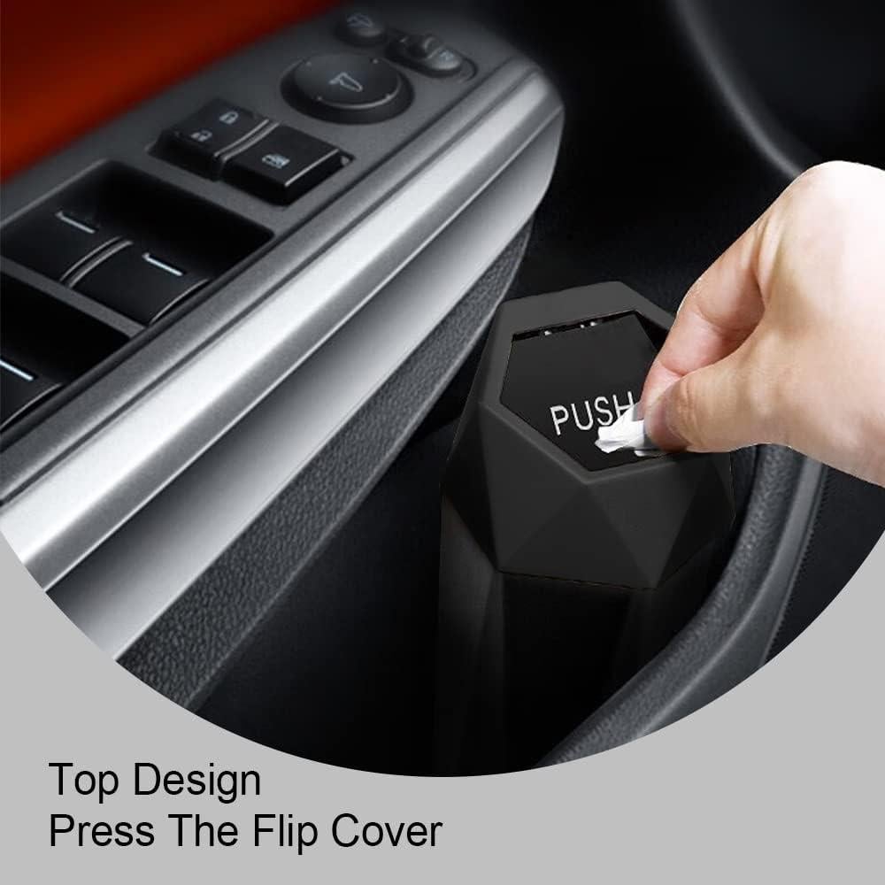 Basurero de Auto ASUBHA 550ml a Prueba de Fugas Negro