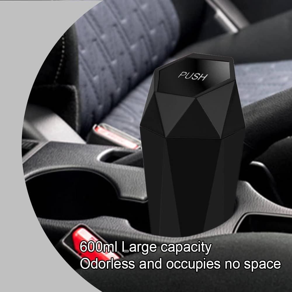 Basurero de Auto ASUBHA 550ml a Prueba de Fugas Negro