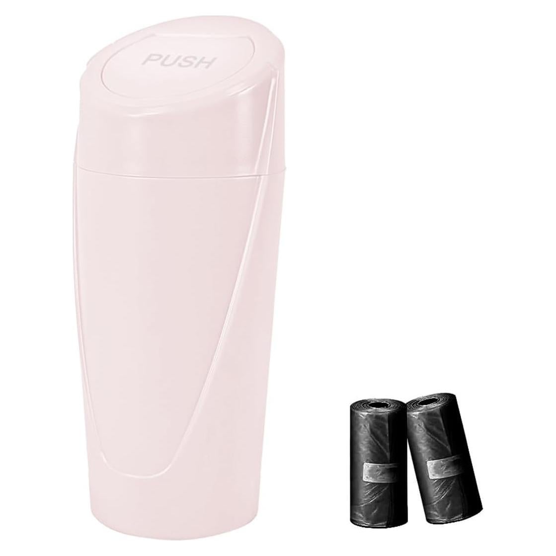 Basurero de Auto Zpana con Tapa y 30 Bolsas - Rosa 1.2L