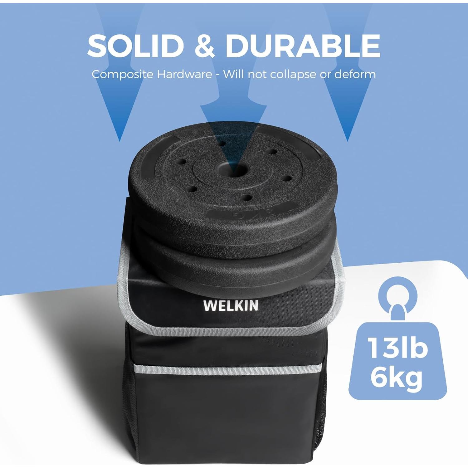 Basurero de Auto WELKIN 8.3L Plegable Impermeable con Tapa