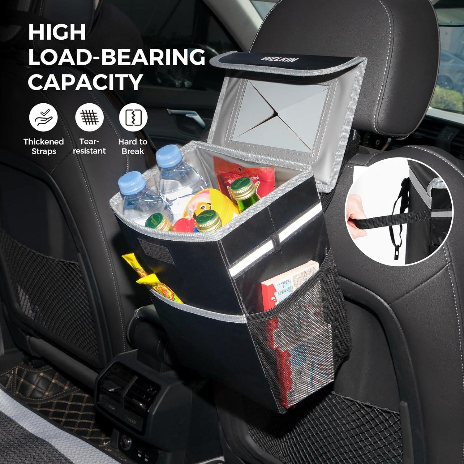 Basurero de Auto WELKIN 8.3L Plegable Impermeable con Tapa