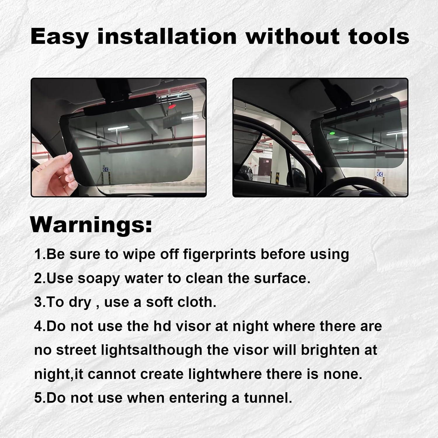 Visera Polarizada Anti-Reflejo CmeRto 32x19 cm UV 97%