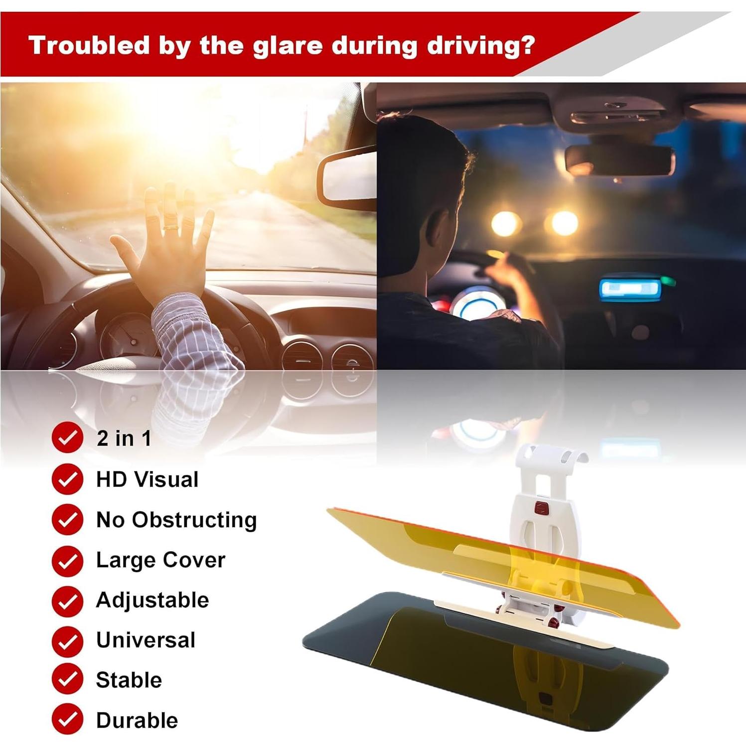 Extensor de Visera Solar CARINGTETH KEQ-801 UV400 Antirreflejo