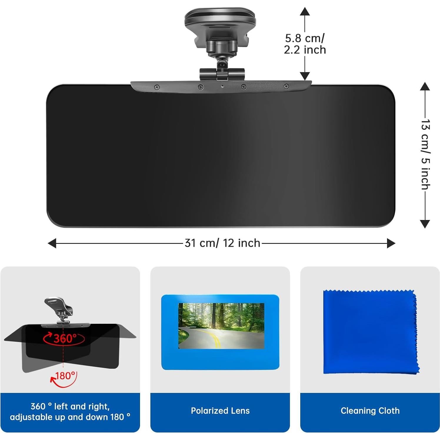 Extensor de Visera Solar DoouBao Universal UV400 Antideslumbrante