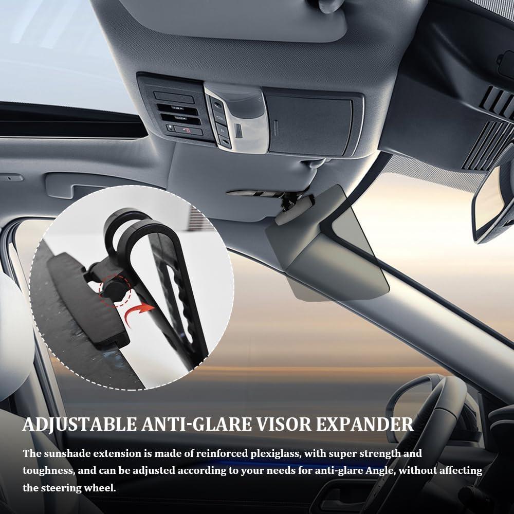 Extensor de Visera de Sol para Coche Middrivr 32cm Ajustable