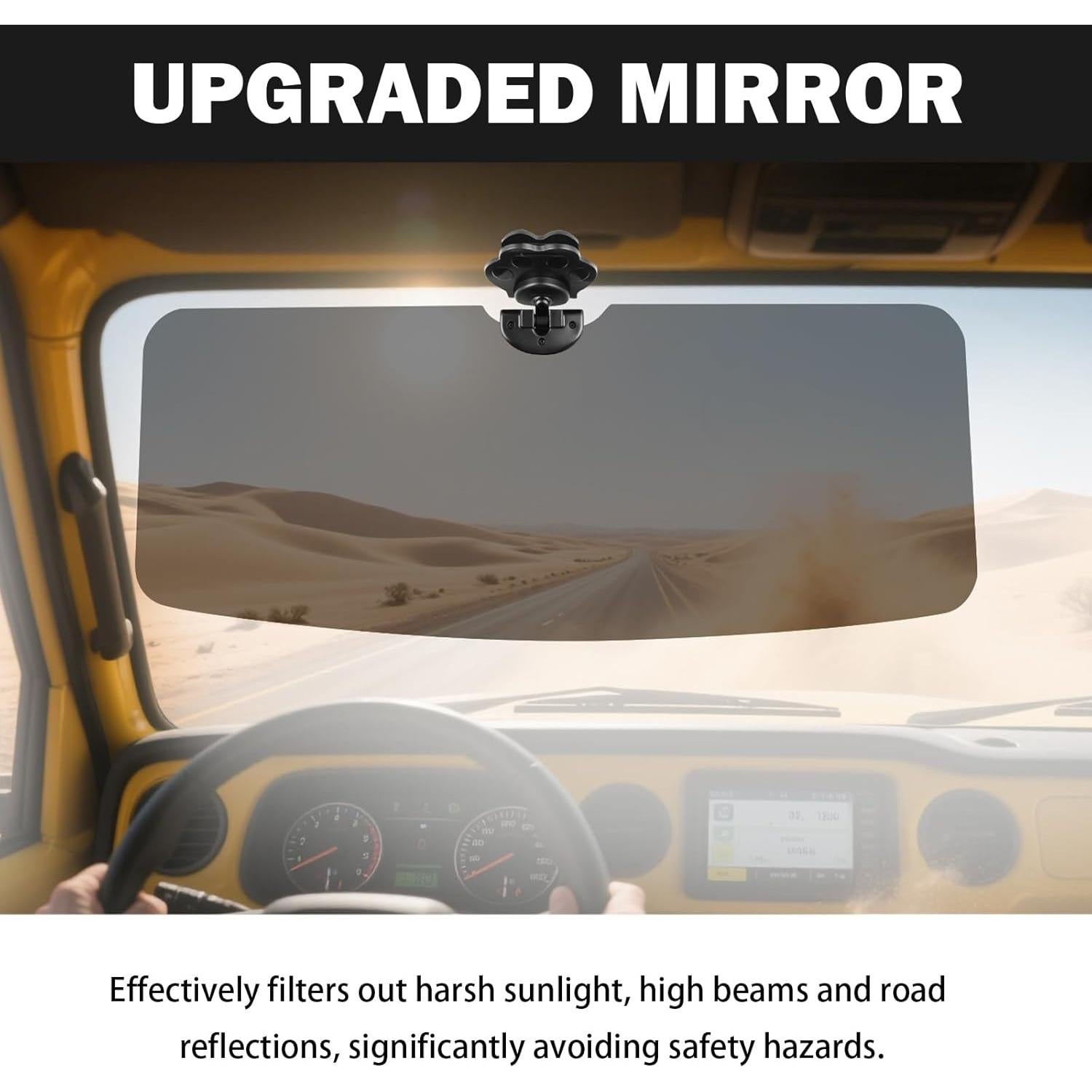 Extensor de Visera Solar YGDMD 32x13 cm Polarizado Negro