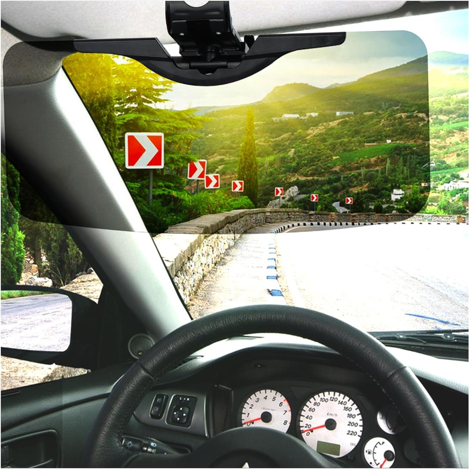 Extensor de Visera Solar Fazipu Ajustable UV400 Negro 2 Paquete