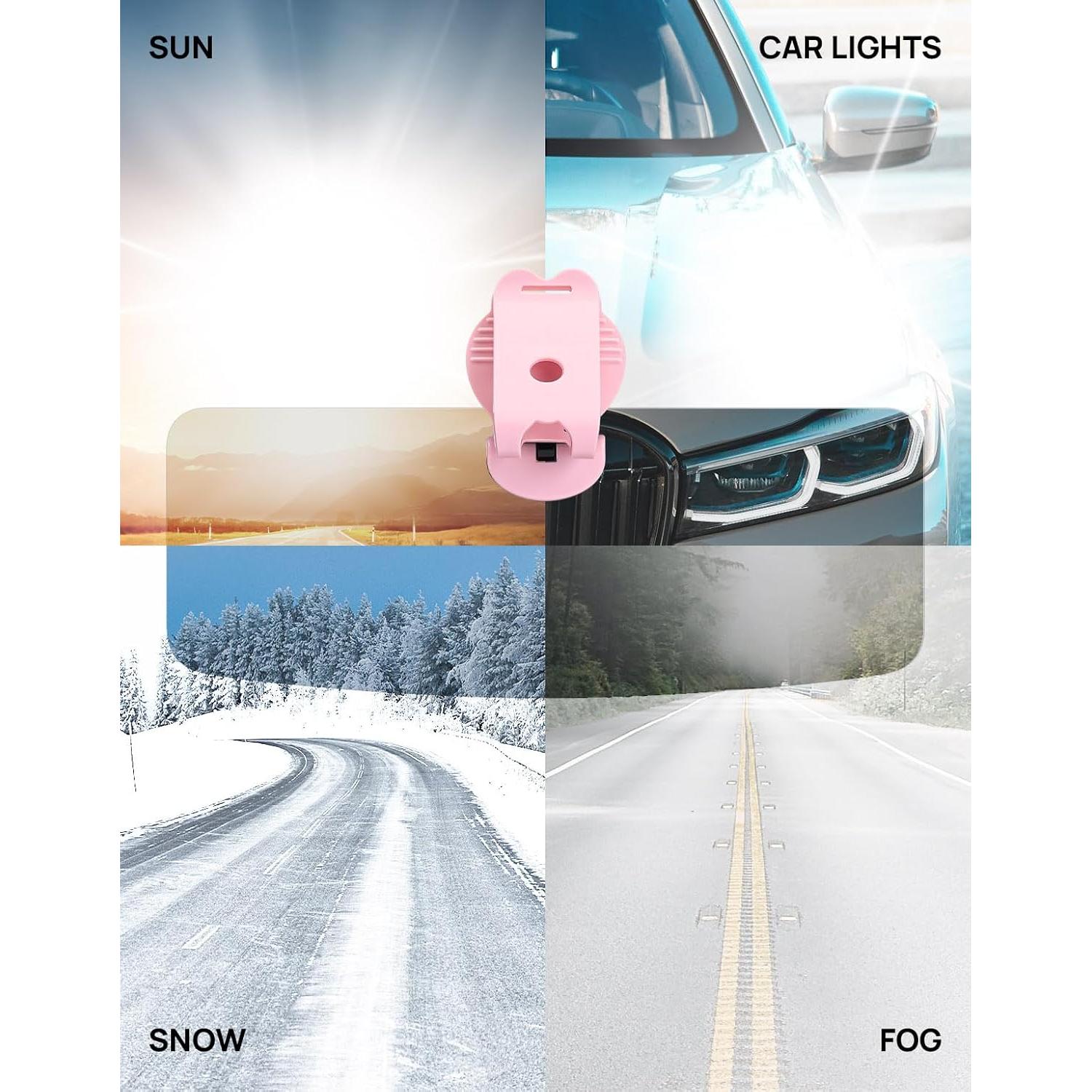 Extensor de Visera Solar JOYTUTUS Rosa UV400 Universal