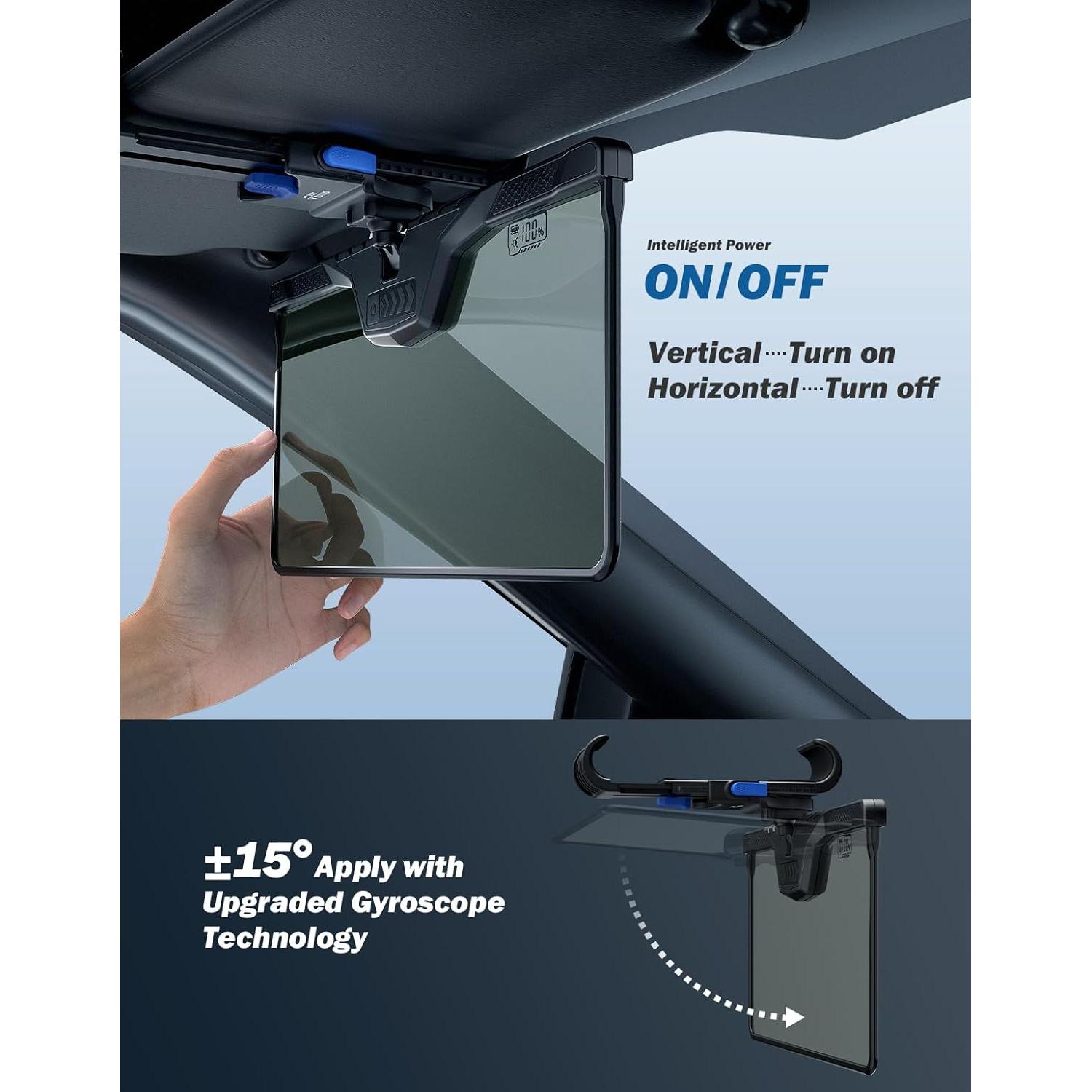 Visera Solar Inteligente JOYTUTUS A1916-04415-BK Anti-reflejo