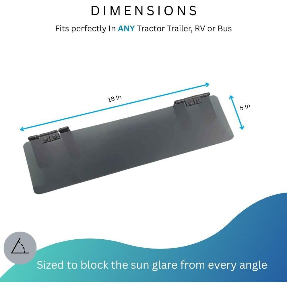 Extensor de Visera Solar Glare Guard 45.72 cm UV400 Anti-Deslumbrante